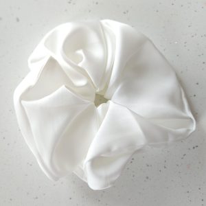 Мега Голямо Скрънчи за Коса - Бяло