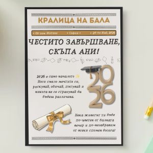 Персонализиран Постер за Абитуриент 2026
